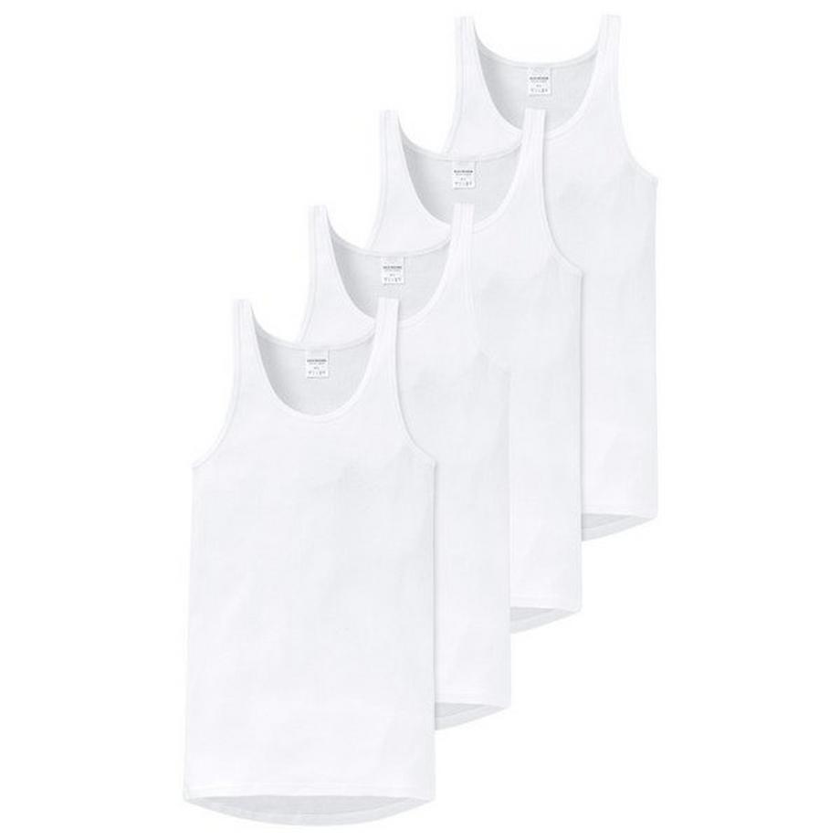 Schiesser Original Classics Feinripp Unterhemd 4er Pack  