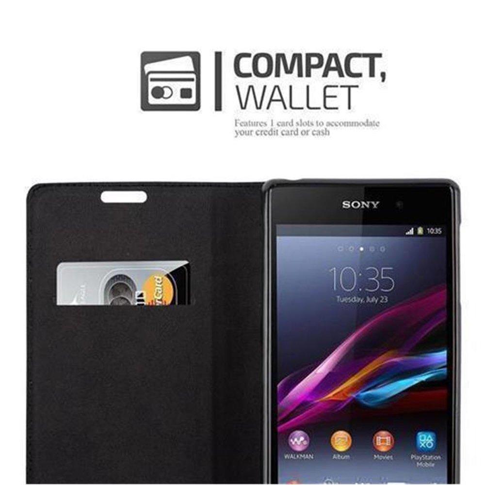 Cadorabo  Housse compatible avec Sony Xperia Z1 - Coque de protection avec fermeture magnétique, fonction de support et compartiment pour carte 