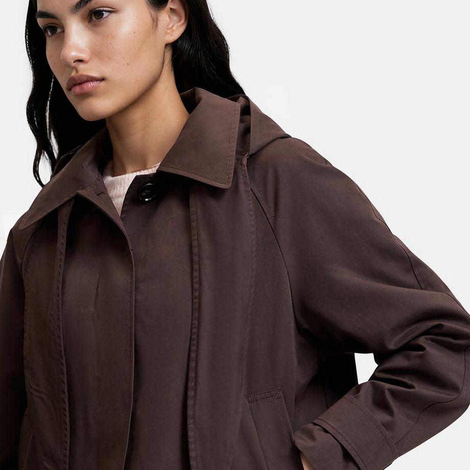 La Redoute Collections Kurzer Trenchcoat mit Kapuze  
