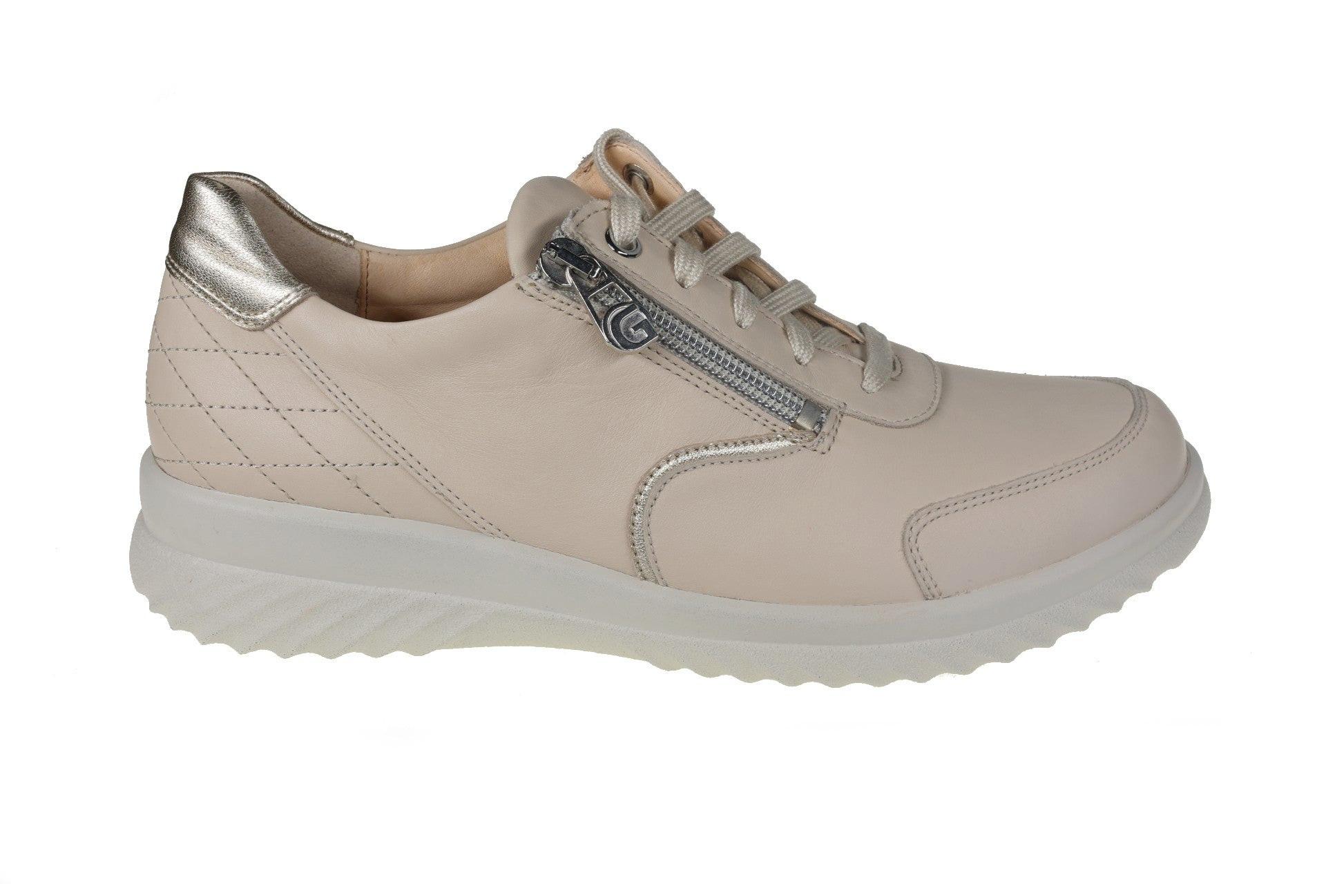 Image of Heike - Leder Sneaker Damen Beige 38.5