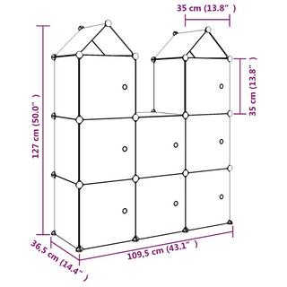 VidaXL Armoire de rangement polypropylène  