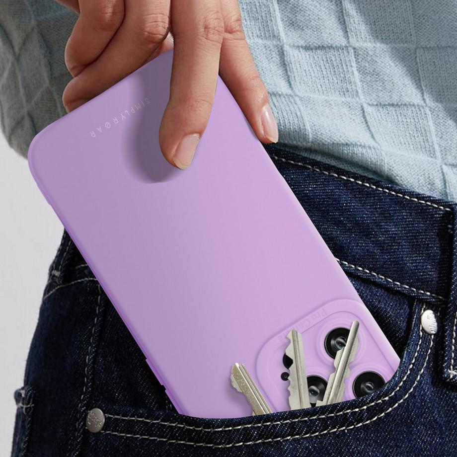 Avizar  Coque iPhone 16 Pro Max Souple Violet 
