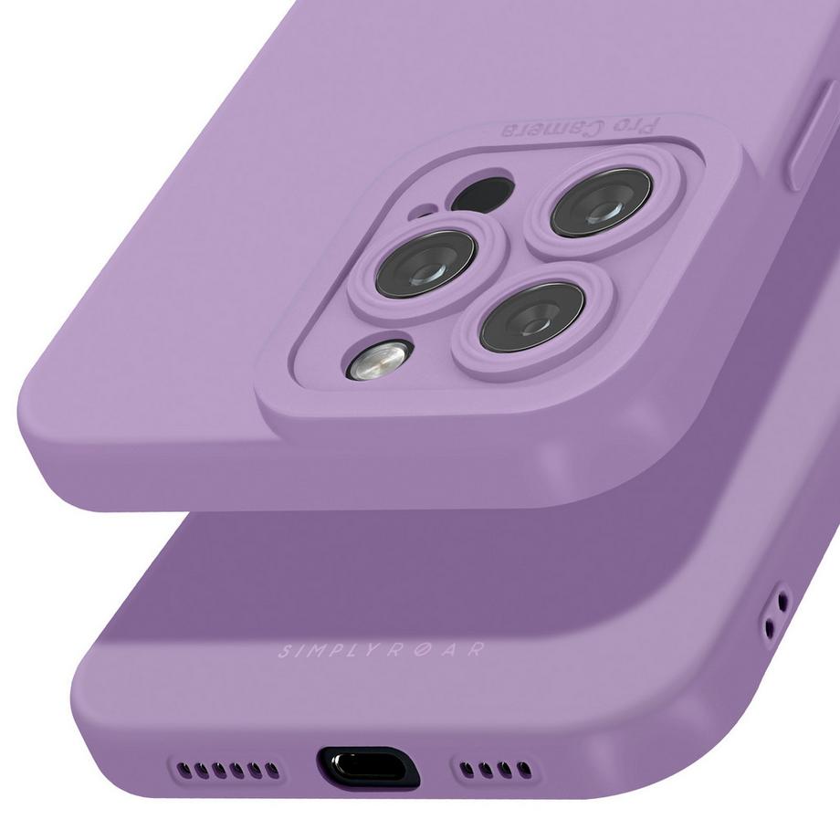 Avizar  Coque iPhone 16 Pro Max Souple Violet 