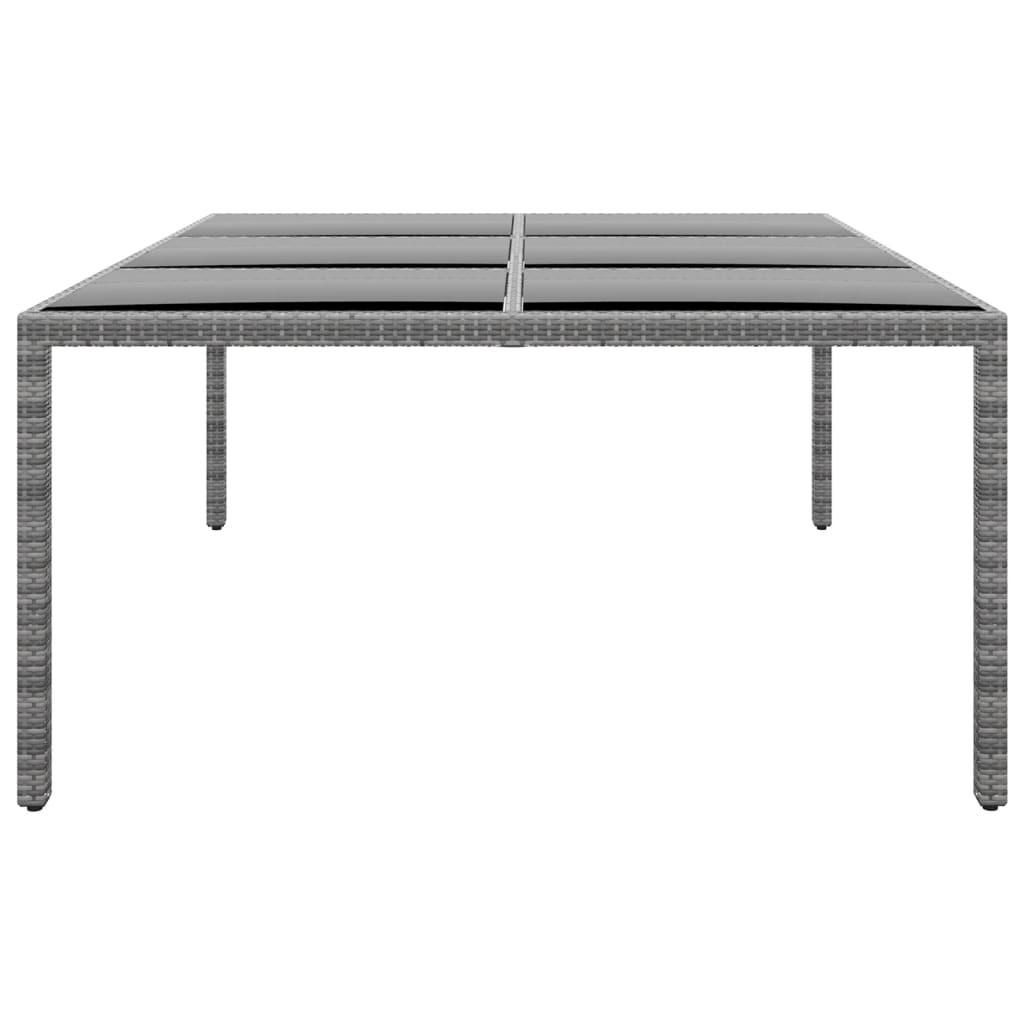 VidaXL Table de jardin rotin synthétique  