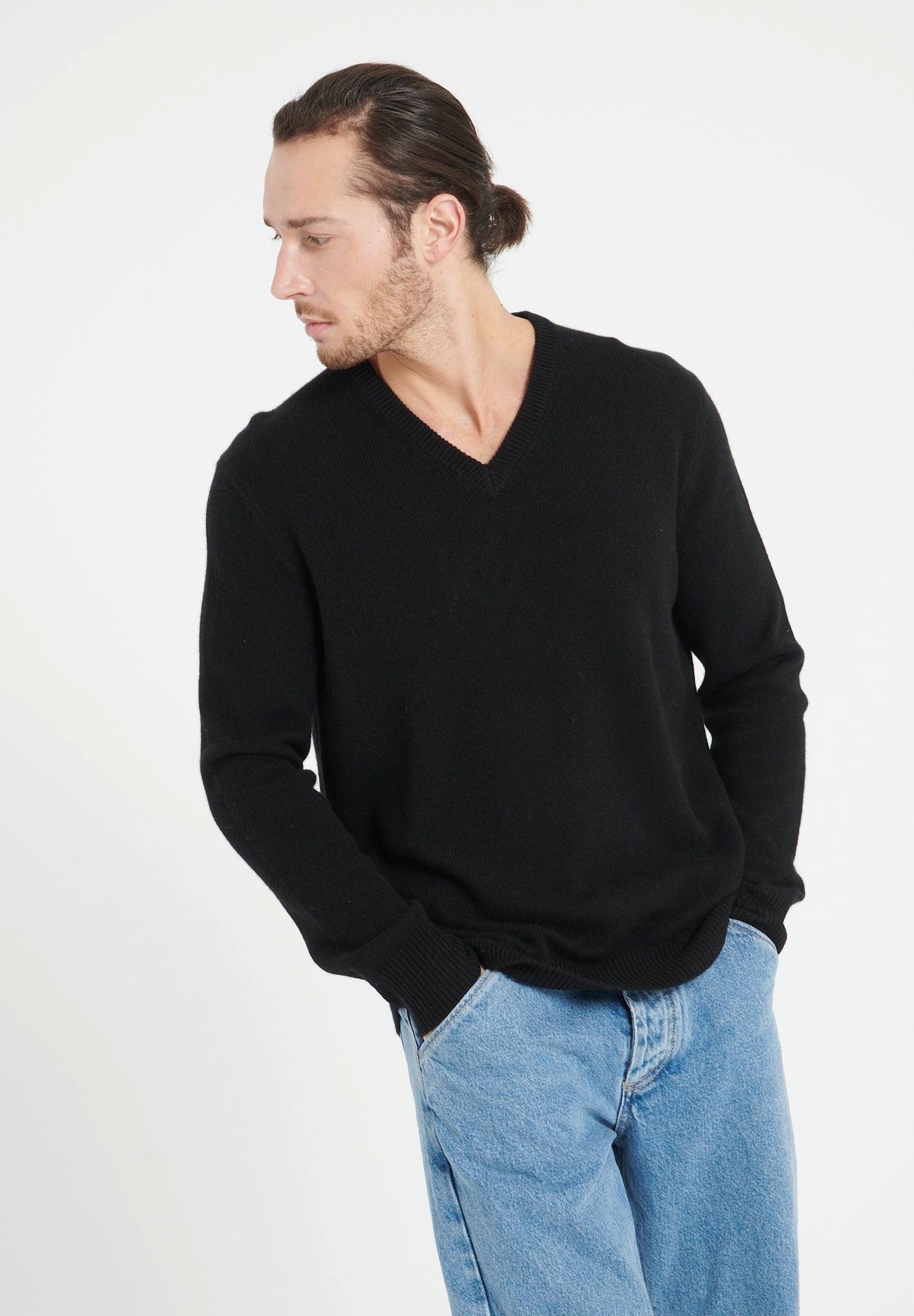 Studio Cashmere8  LUKE 13 Maglione con scollo a V 4 strati - 100% cashmere 