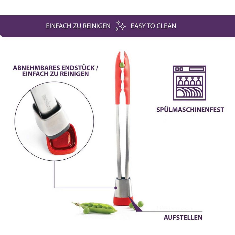 mastrad  Küchenzange Express Edelstahl & Silikon 28cm 