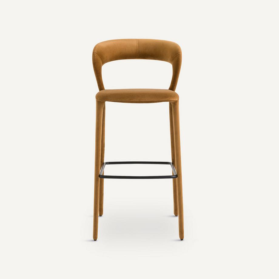 AM.PM Chaise de bar en velours  