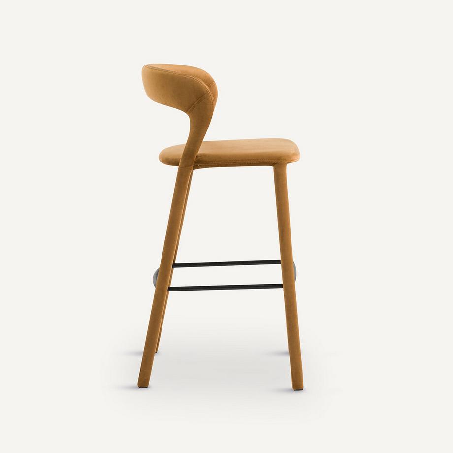 AM.PM Chaise de bar en velours  