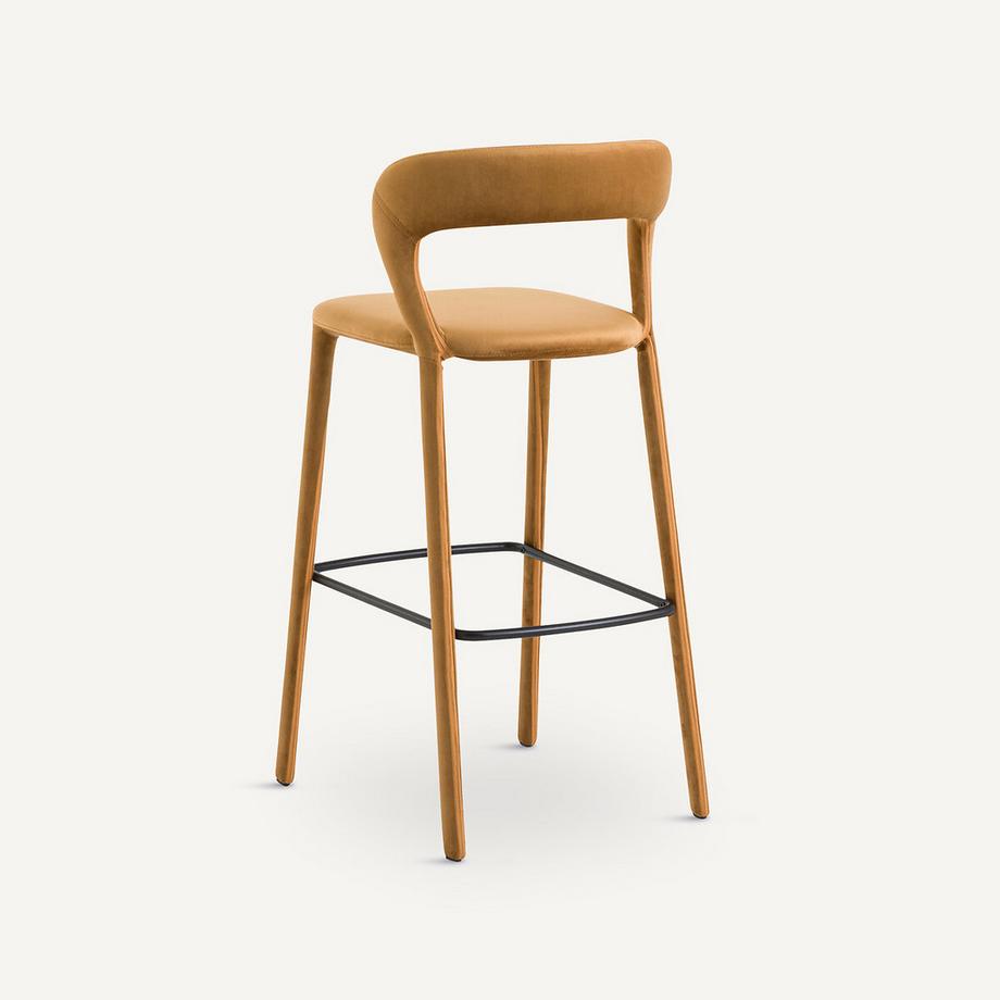 AM.PM Chaise de bar en velours  