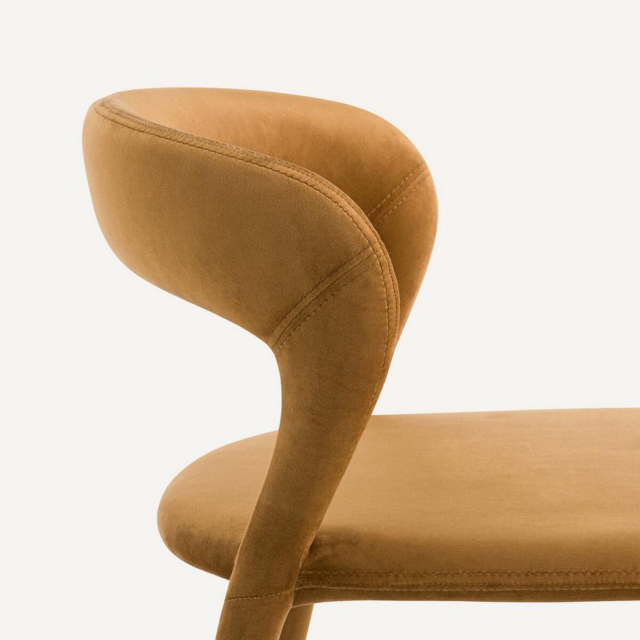 AM.PM Chaise de bar en velours  