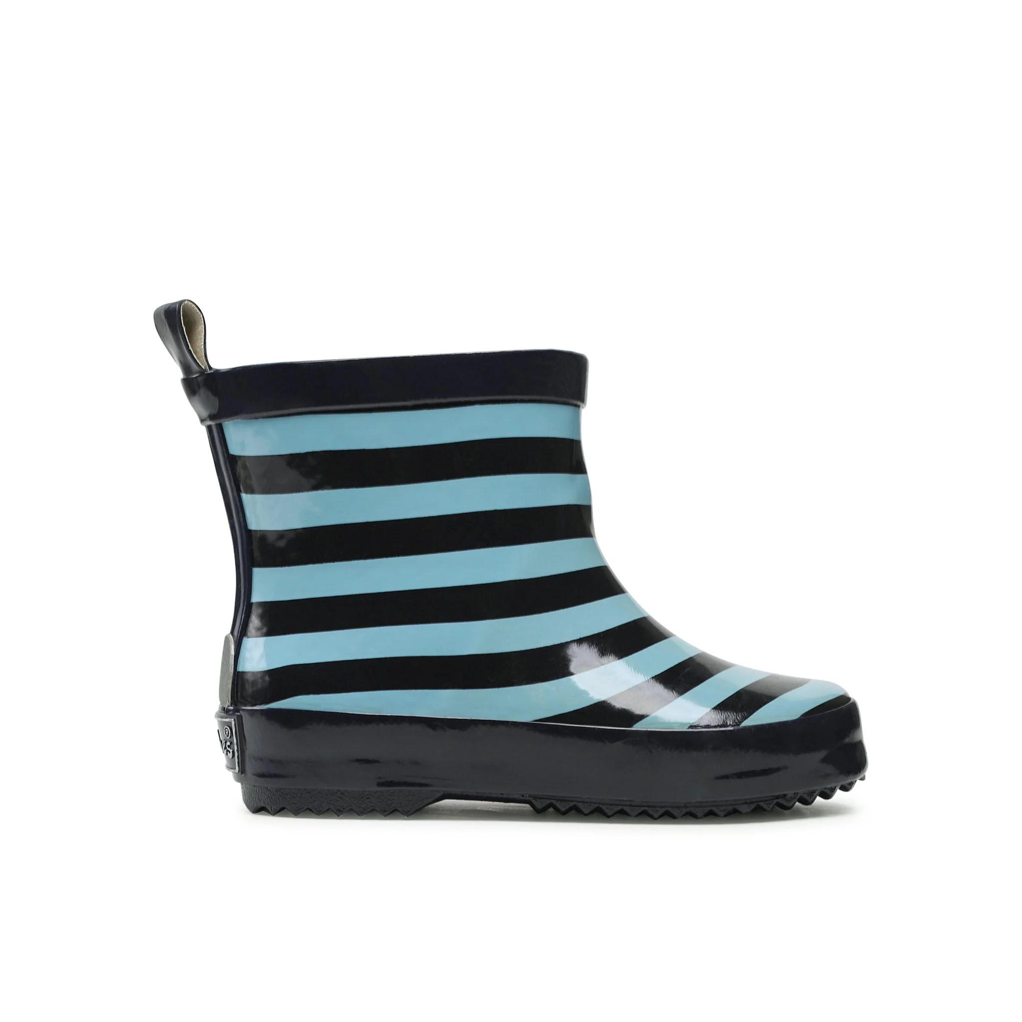 Playshoes  stivaletti da pioggia in gomma per bambini low stripes 