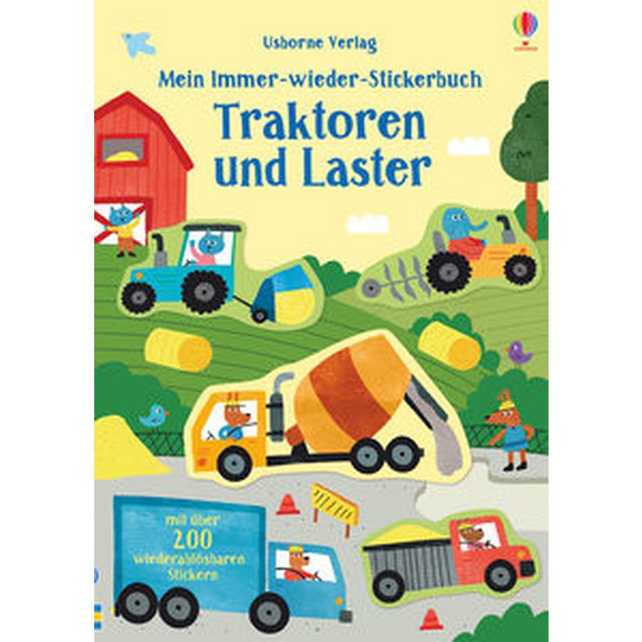 Usborne  Mein Immer-wieder-Stickerbuch: Traktoren und Laster 
