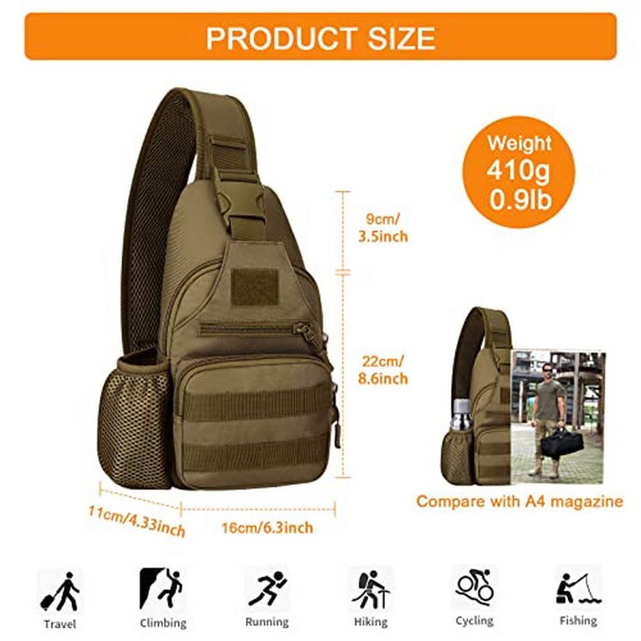 Only-bags.store Tactical Militär Brust Sling Crossbody Tasche  