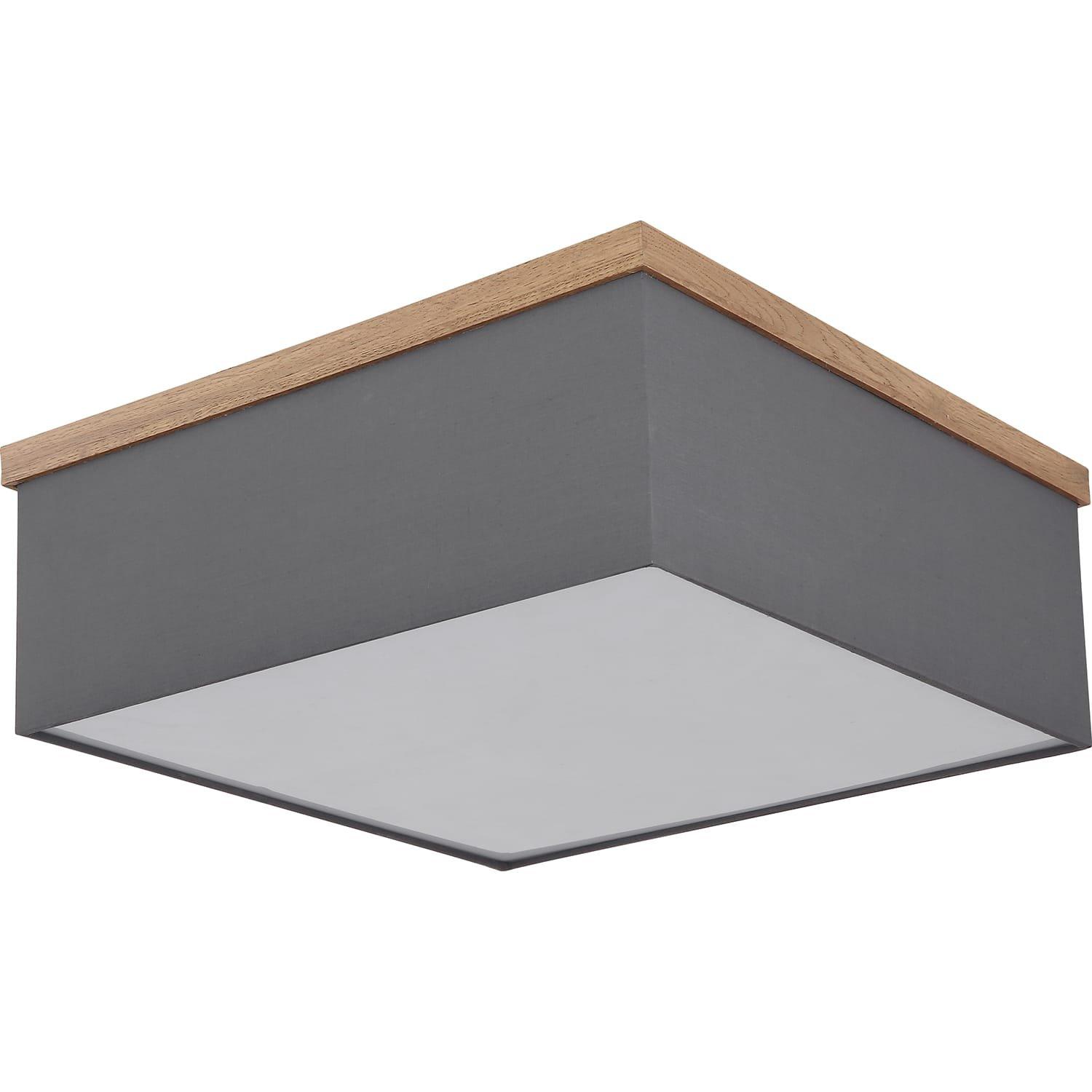 mutoni Plafonnier métal noir mat 3xE27 LED  