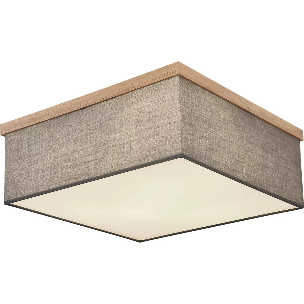 mutoni – Deckenleuchte Metall matt 3xE27 LED, One Size, Taubengrau
