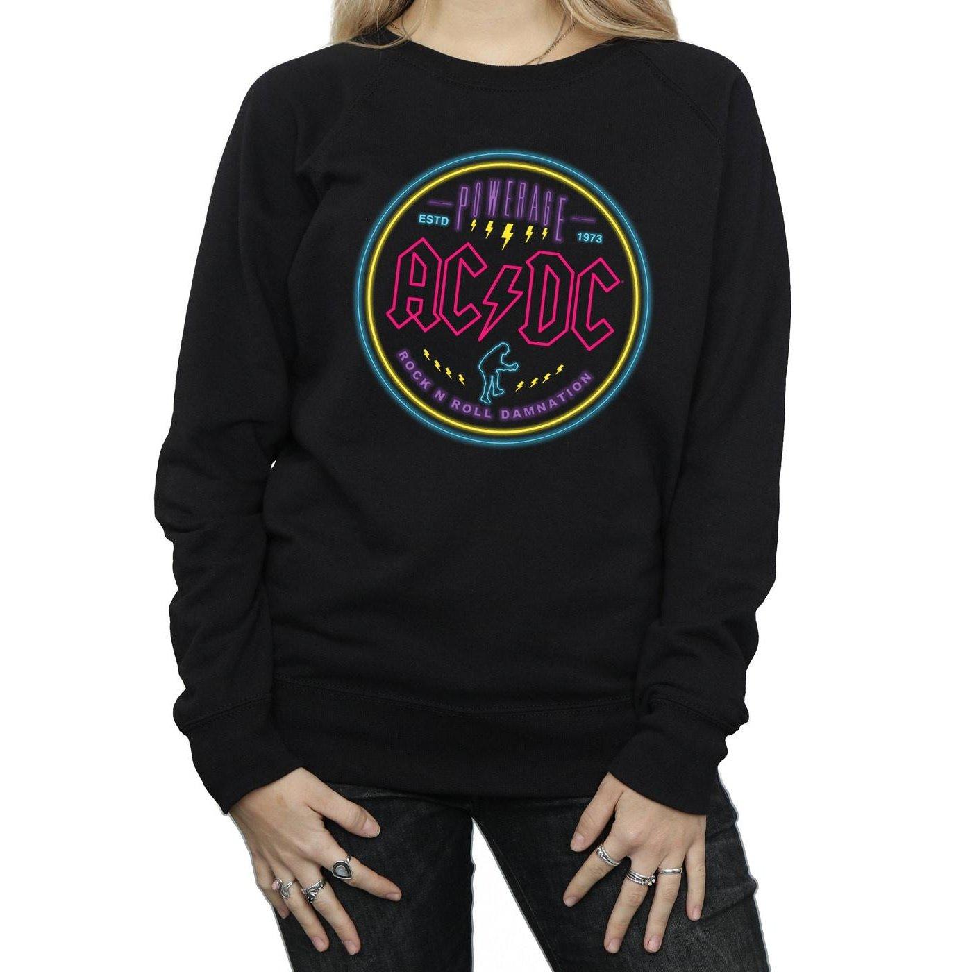 AC/DC  Sweatshirt Circle Neon 