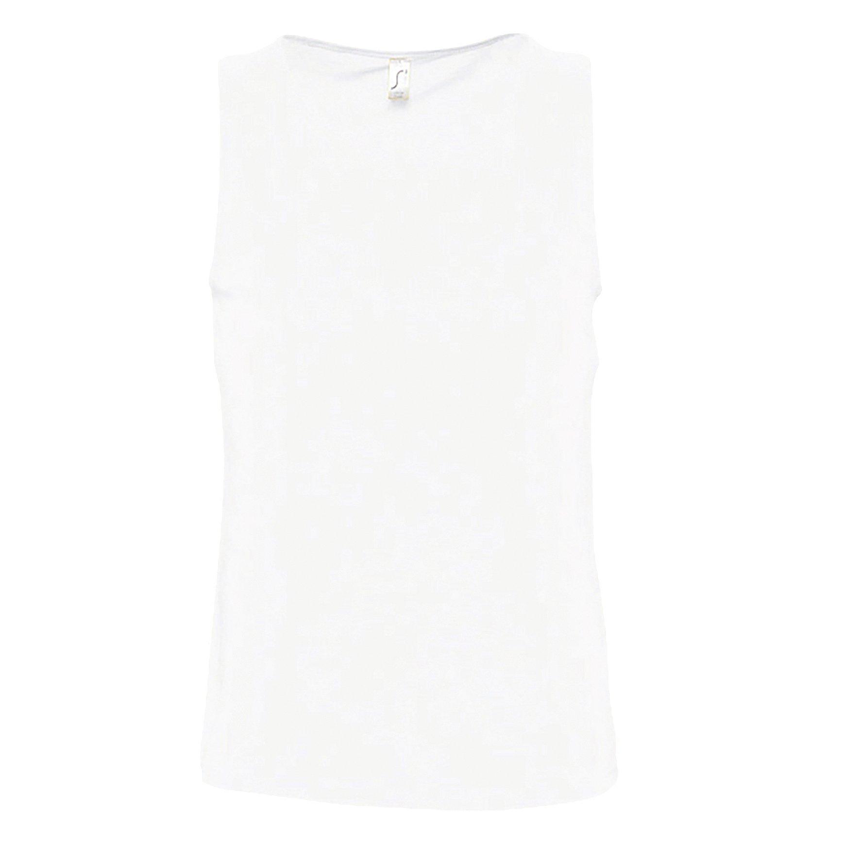 Image of Justin Tanktop Top, Ärmellos Unisex Weiss 5XL