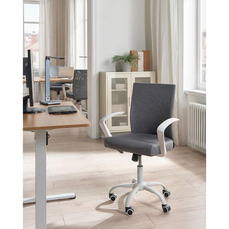 Beliani Chaise de bureau en Tissu Scandinave MODRA  