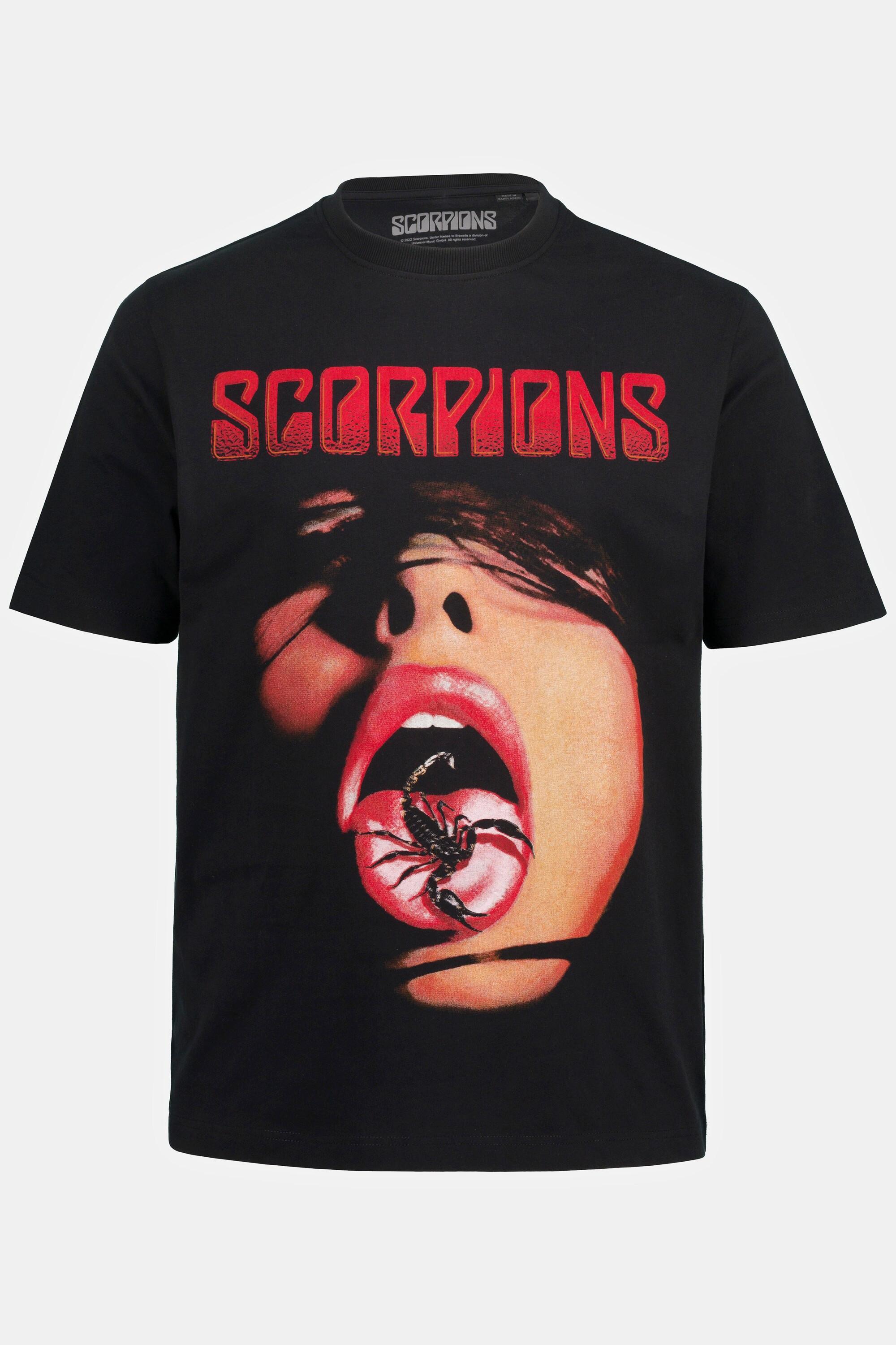 JP1880  T-shirt dedicata alla band Scorpions con mezze maniche, fino alla tg. 8XL 