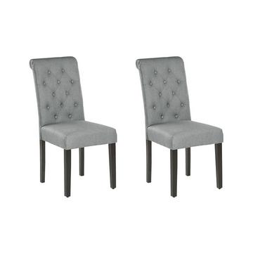 Lot de 2 chaises en Polyester Moderne VELVA