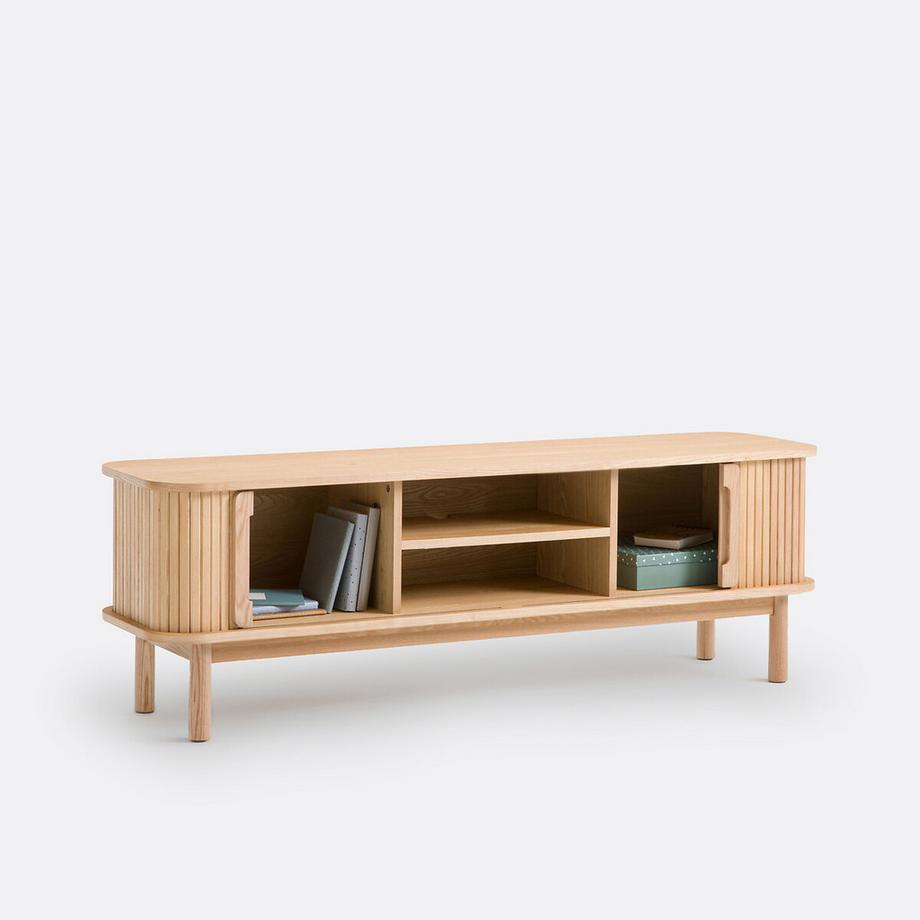La Redoute Intérieurs TV-Möbel Wapong mit 2 Schiebetüren  