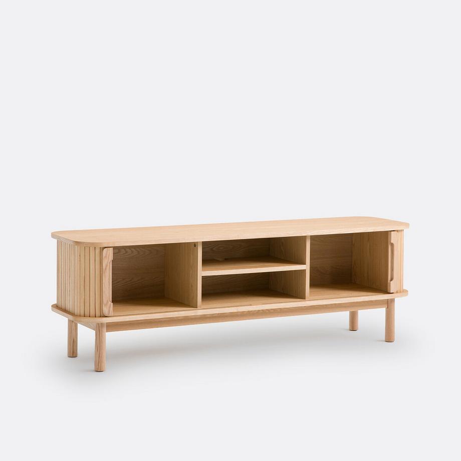 La Redoute Intérieurs TV-Möbel Wapong mit 2 Schiebetüren  