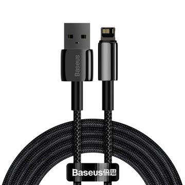 Baseus Tungsten Gold USB-A auf Lightning 2,4 A, 2 m – Schwarz
