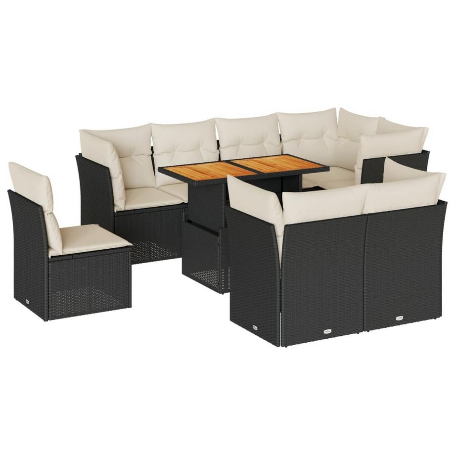 Ensemble de canapés de jardin rotin synthétique