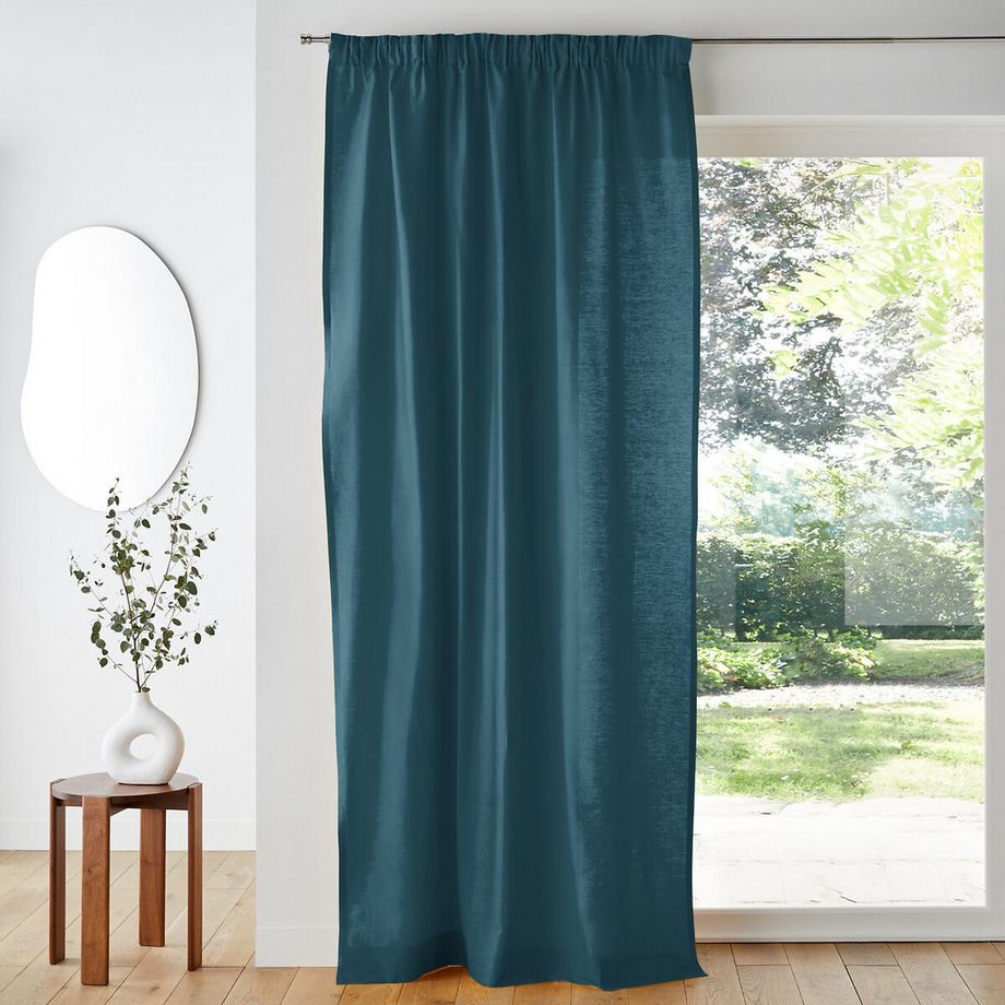 La Redoute Intérieurs  Vorhang aus reiner Baumwolle mit gerafftem Galon 