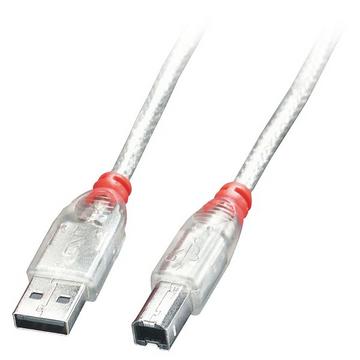 41754 USB Kabel 3 m USB 2.0 USB A USB B Transparent