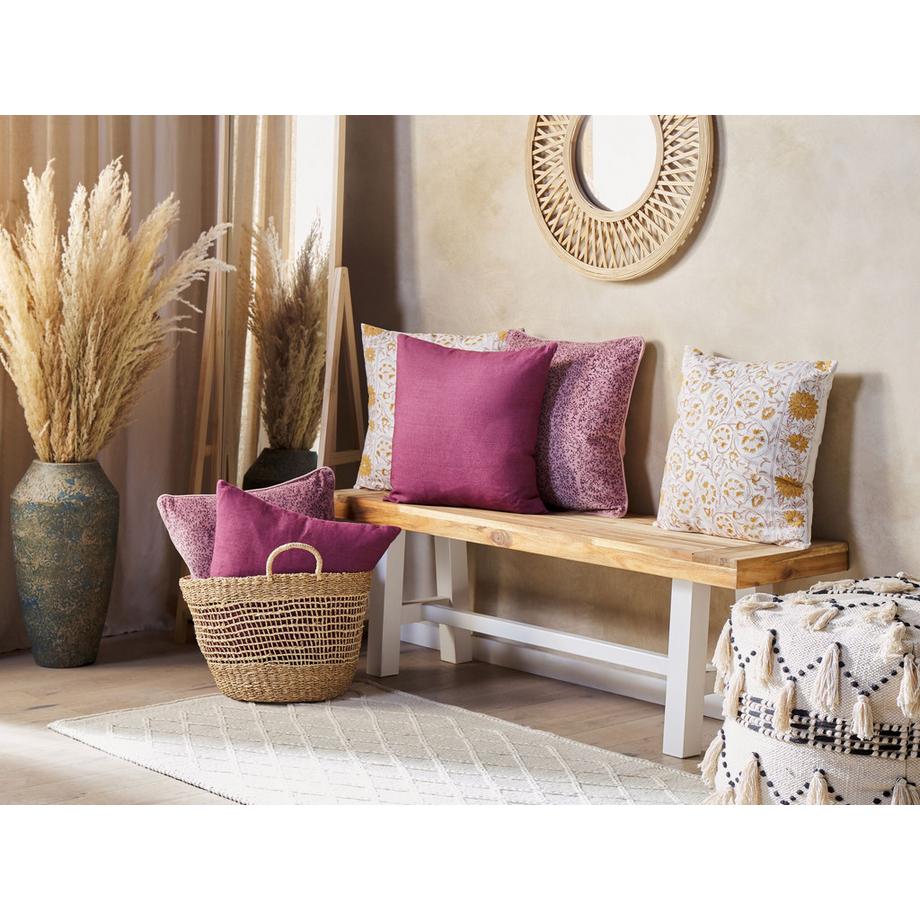 Beliani Coussin en Coton Rétro CALATHEA  