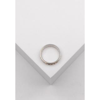 MUAU Schmuck  Memoire Ring Weissgold 750 Zirkonia 