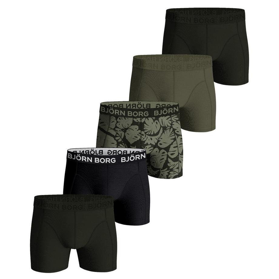 Boxer  Pack de 5 Conforme à la silhouette-Cotton Stretch Trunks Big Logo 5P