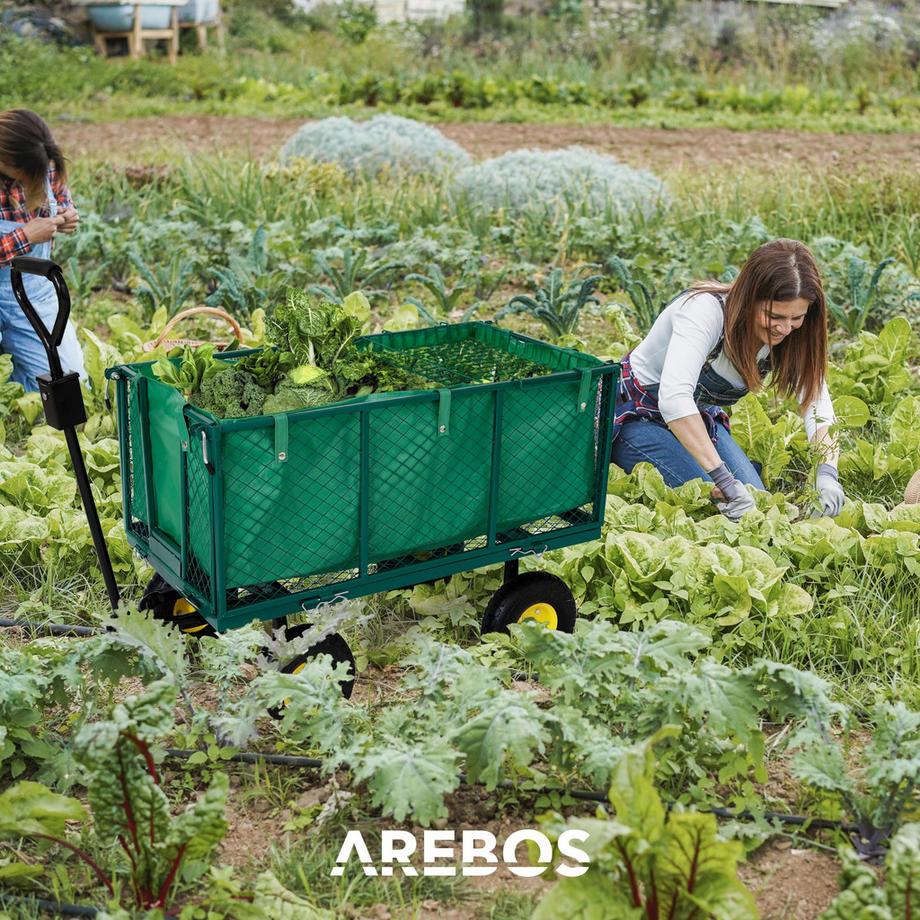 Arebos Bollerwagen Transportwagen Gartenwagen Gerätewagen Handwagen Schiebewagen  