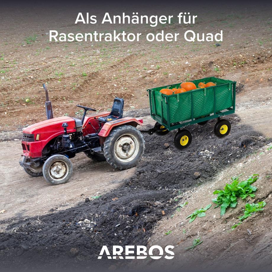 Arebos Bollerwagen Transportwagen Gartenwagen Gerätewagen Handwagen Schiebewagen  