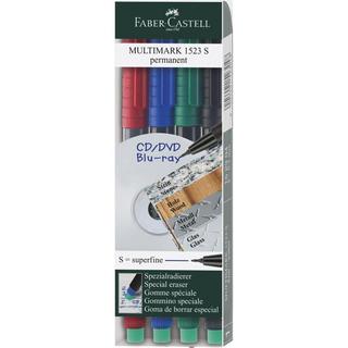 Faber-Castell FABER-CASTELL OHP MULTIMARK S 152304 4-farbig ass. permanent  