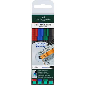 FABER-CASTELL OHP MULTIMARK S 152304 4-farbig ass. permanent