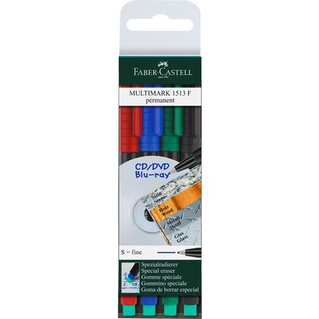 Faber-Castell FABER-CASTELL OHP MULTIMARK S 152304 4-farbig ass. permanent  