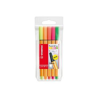 STABILO STABILO Point 88 MINI 0,4mm 68805-1 neon 5er Etui  