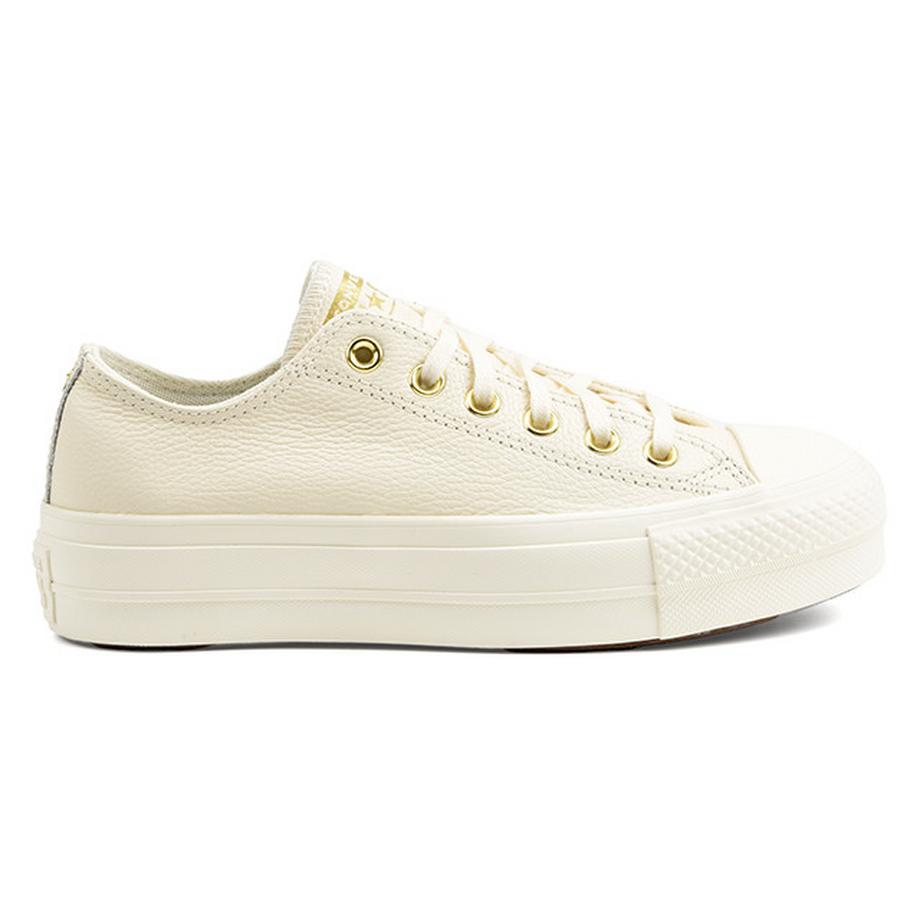 CONVERSE Chuck Taylor All Star Lift Platform Gold Sneakers  