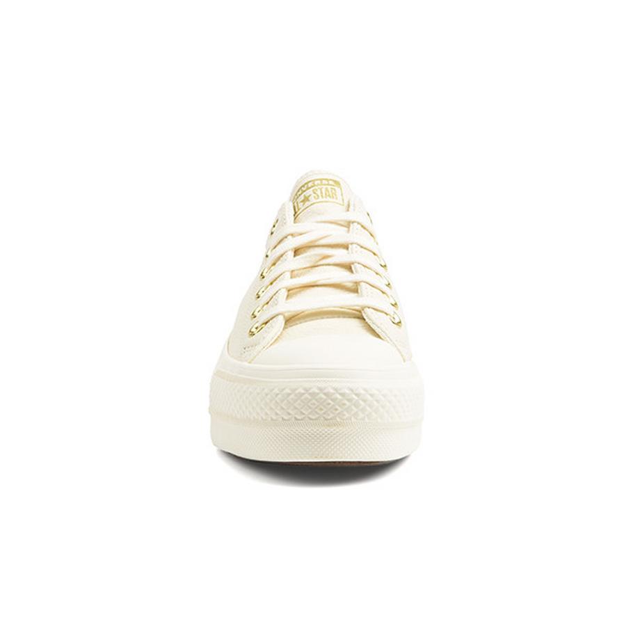 CONVERSE Chuck Taylor All Star Lift Platform Gold Sneakers  
