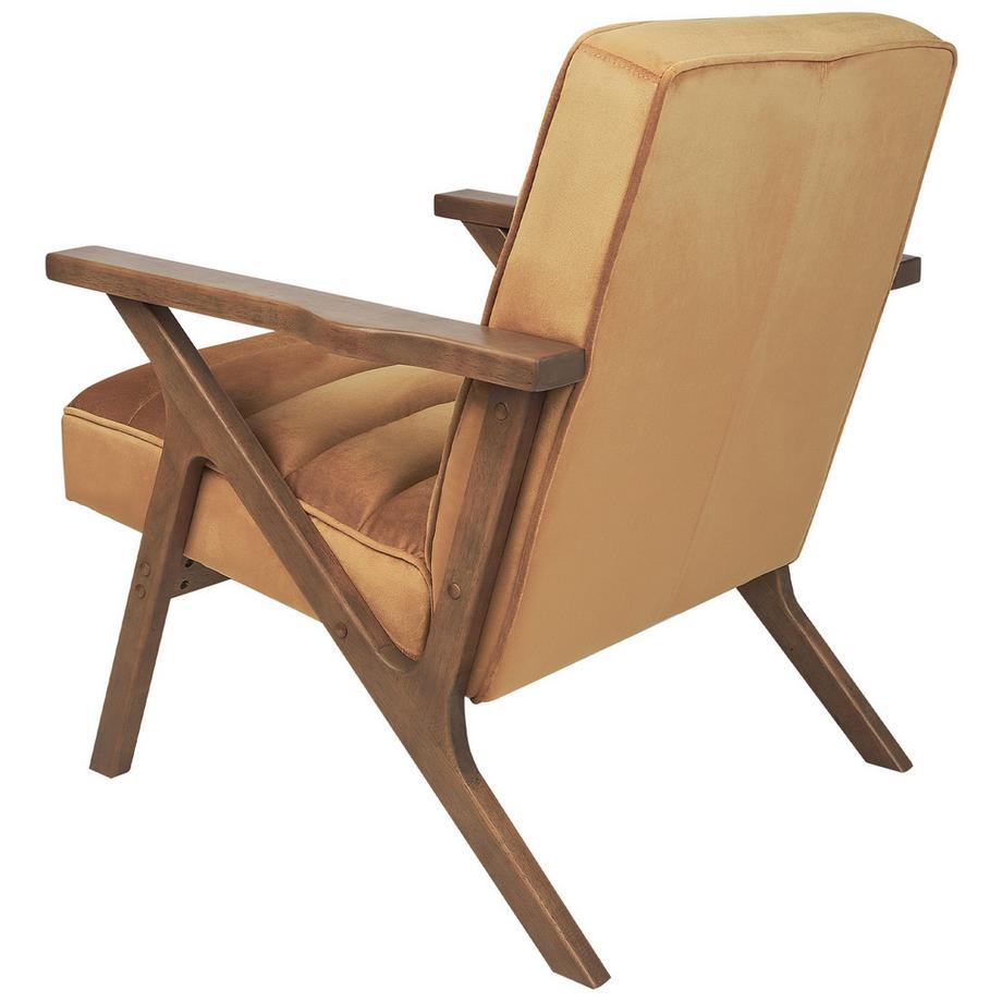 Beliani Sessel aus Samtstoff Retro KISA  