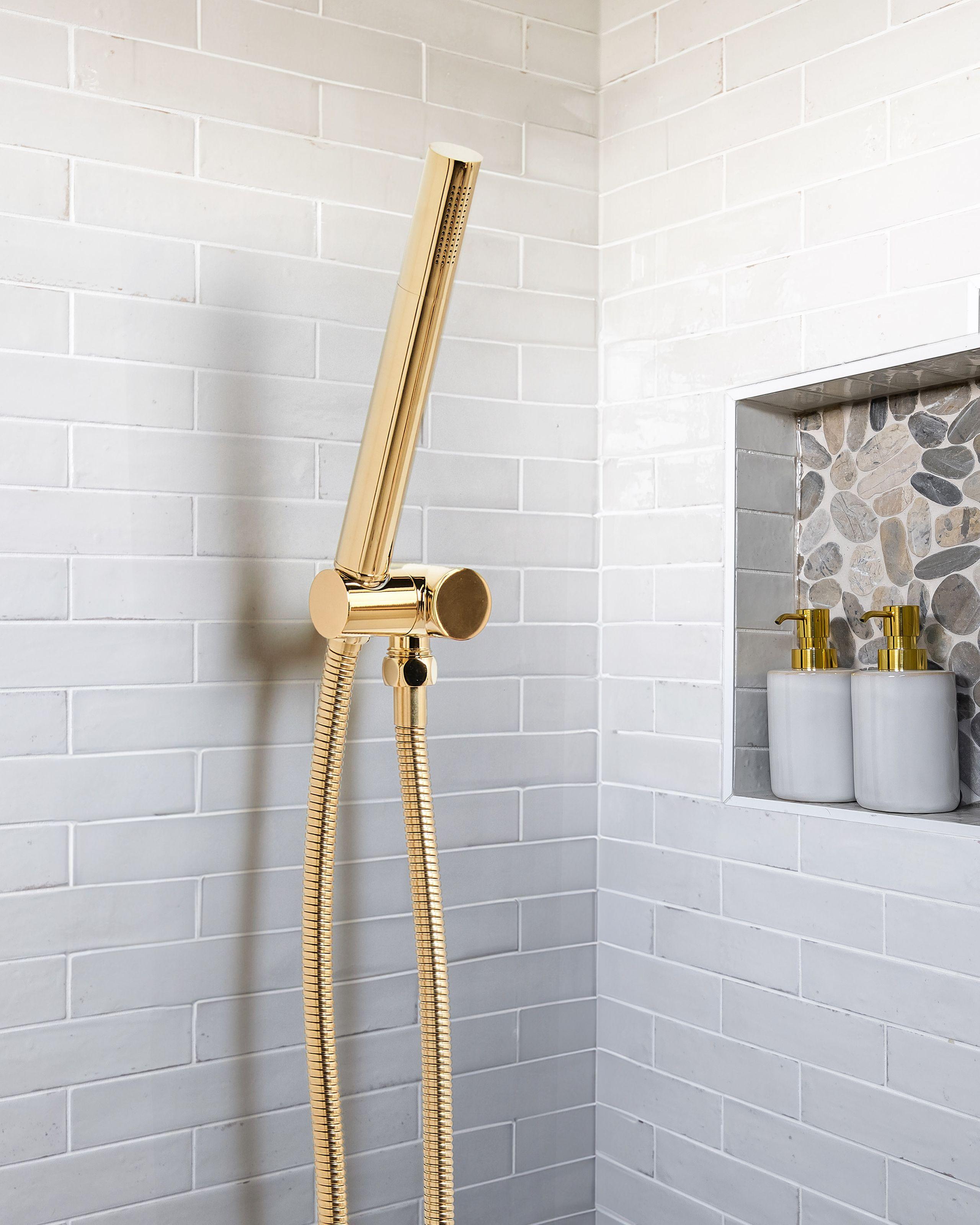 Beliani Duschkopf aus Messing Minimalistisch MARFAU  