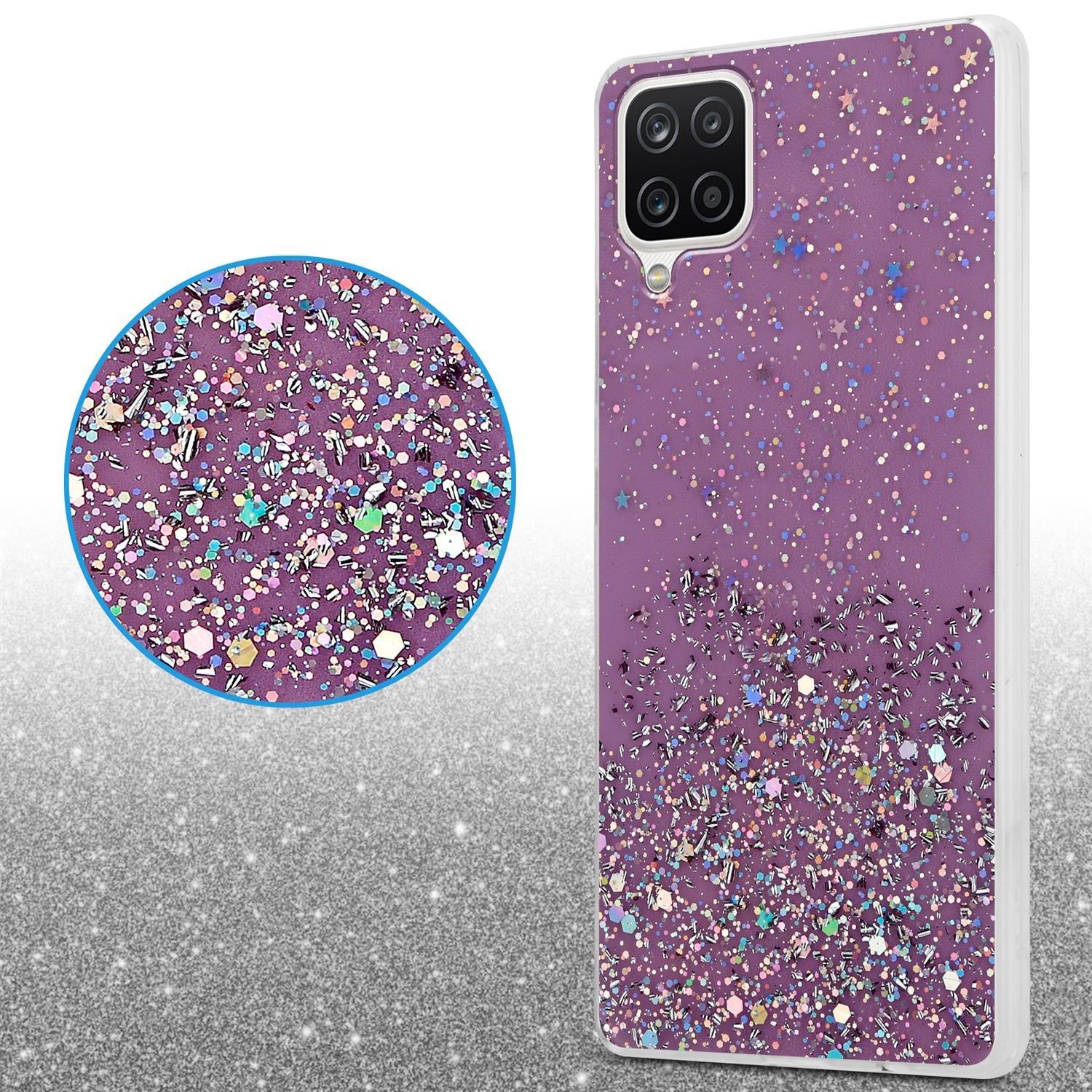 Cadorabo  Hülle für Samsung Galaxy A12  M12 TPU Silikon mit funkelnden Glitter 