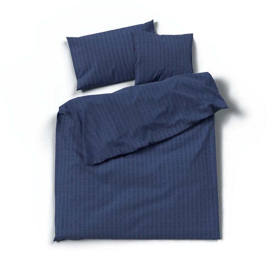 Lotus Bettwaren Lotus Satin Seersucker Uni Bettwäsche  