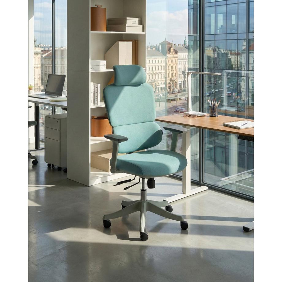 Beliani Chaise de bureau en Tissu  VISCOUNT  