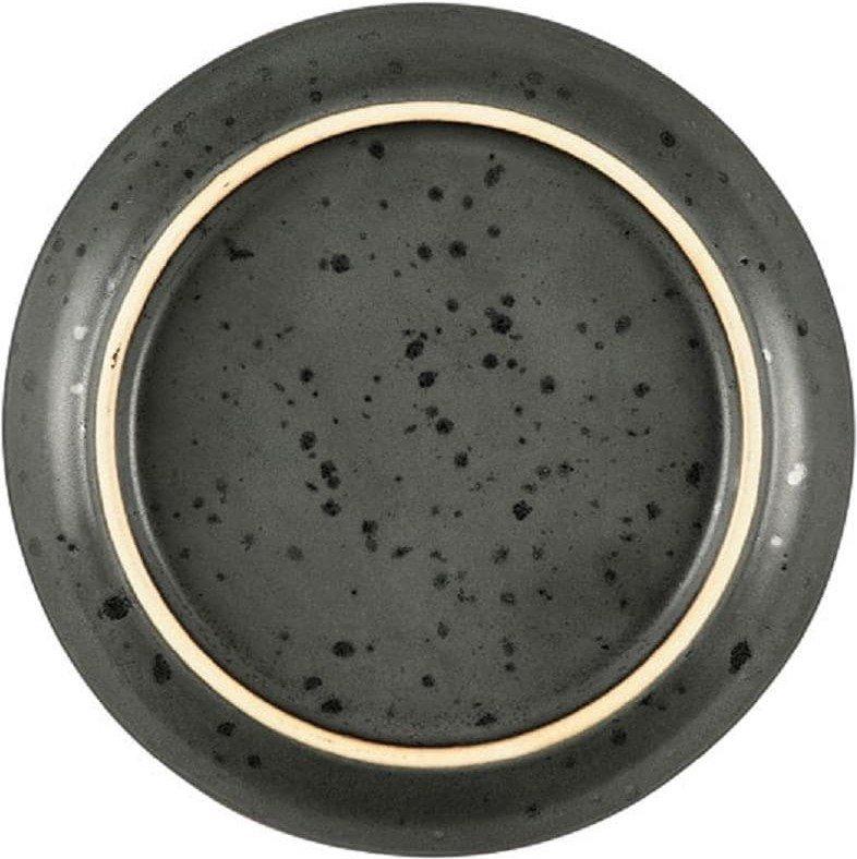 Bitz Speiseteller 17cm Schwarz/Grün 6 Stk., 17cm Durchmesser, Stoneware  
