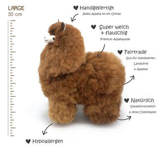 Inkari  Peluche Alpaga Large (50 cm) - Caramel 