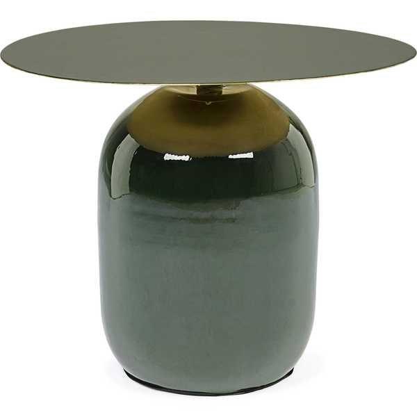 Image of Besteilltisch Nalima dunkelgrün rund 50 Besteilltisch Nalima dunkelgrün rund 50