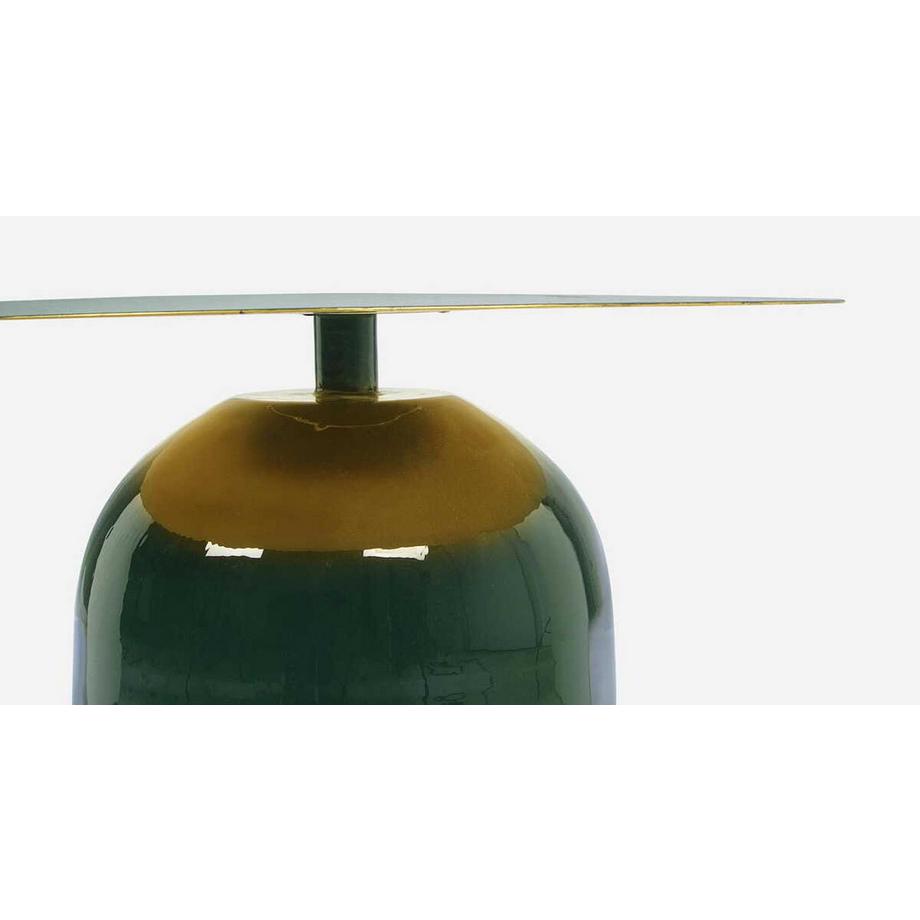 mutoni Table à couverts Nalima vert foncé ronde 50  